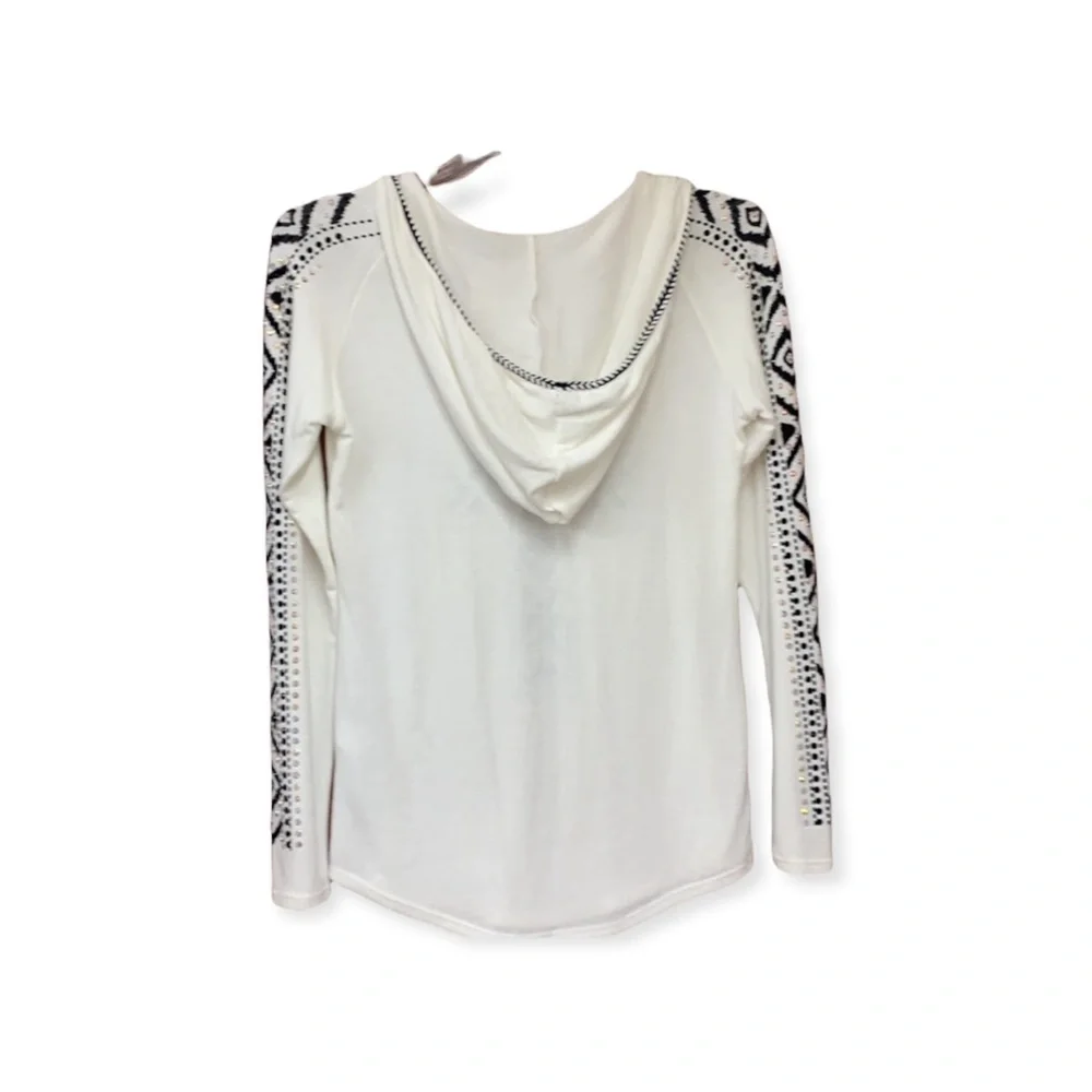 SzL Be Vocal Embellished Cross Hoodie Top  NWT - Picture 4 of 9